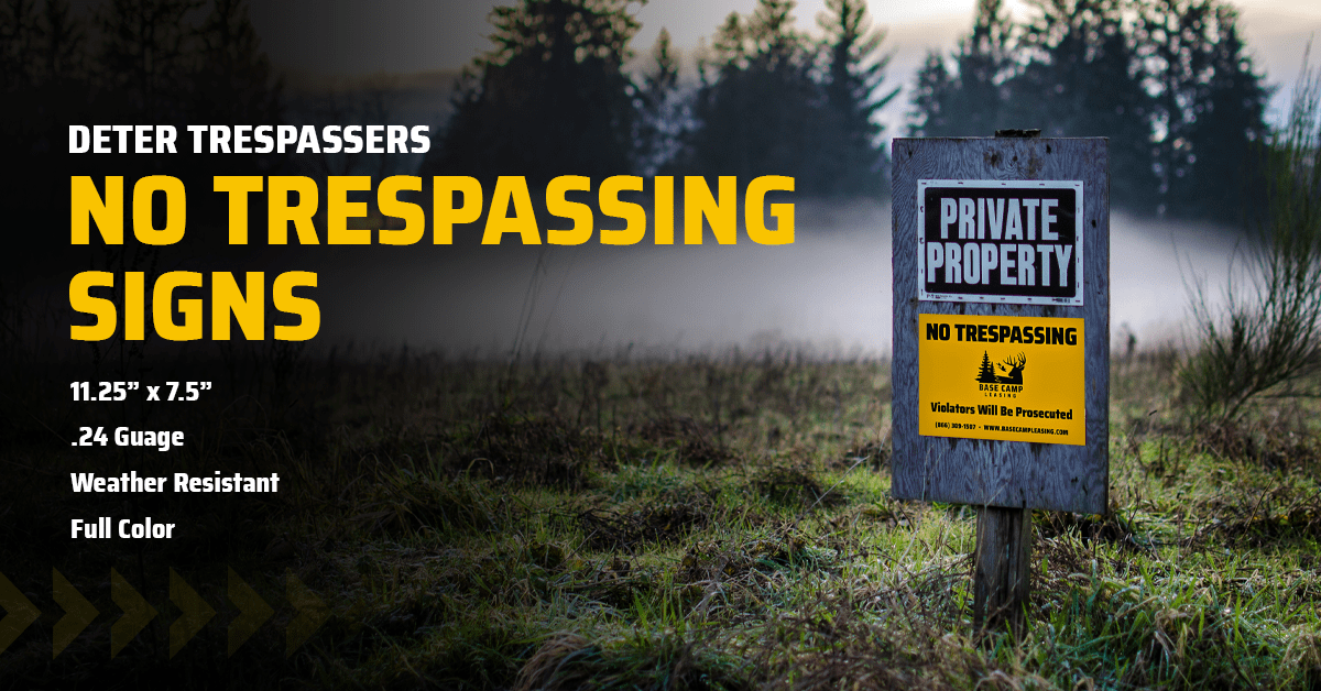 #1 No Trespassing Signs