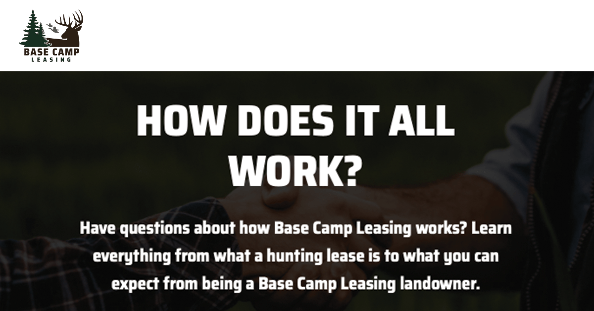 Additional Streams For Landowners Base Camp Leasing
